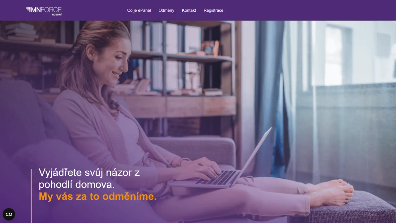 Screenshot portálu MNForce Panel